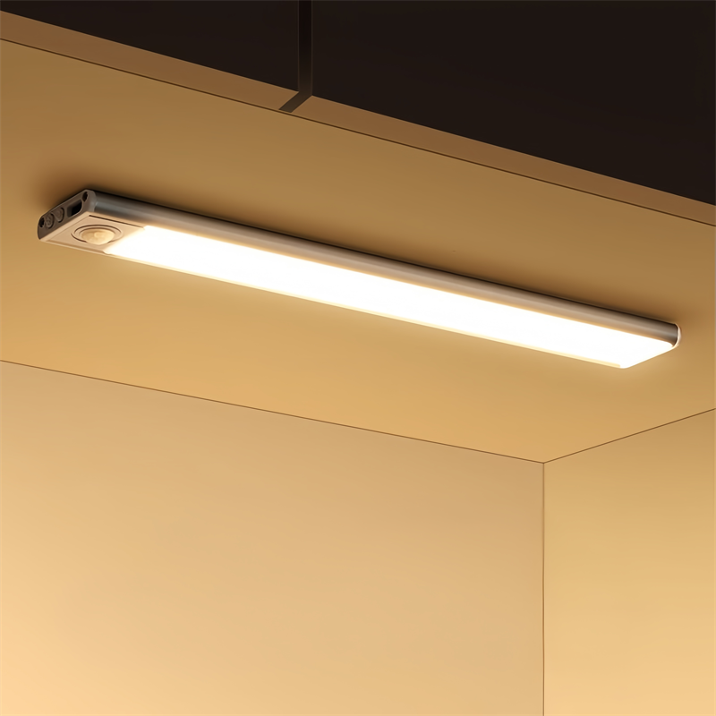 Ultra-Thin Rechargeable Motion Sensor LED Light Strip – Magnetic & Self-Adhesive Cabinet Light for Closet, Wardrobe, Kitchen, Wine Cabinet