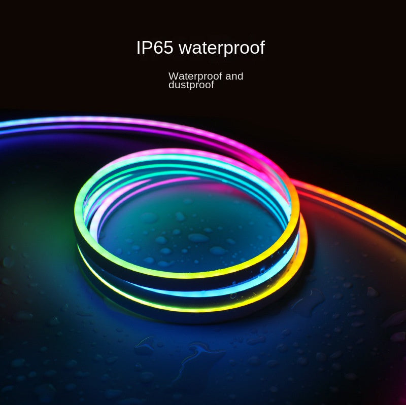 0306/0606 Silicone Neon RGBIC LED Strip Light – Side & Top Emitting IP65 Waterproof Dreamcolor Lighting