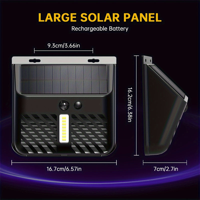 Solar Powered Outdoor Mosquito Killer Lamp Waterproof Electric Bug Zapper with LED Light for Garden, Patio, Yard & Villa