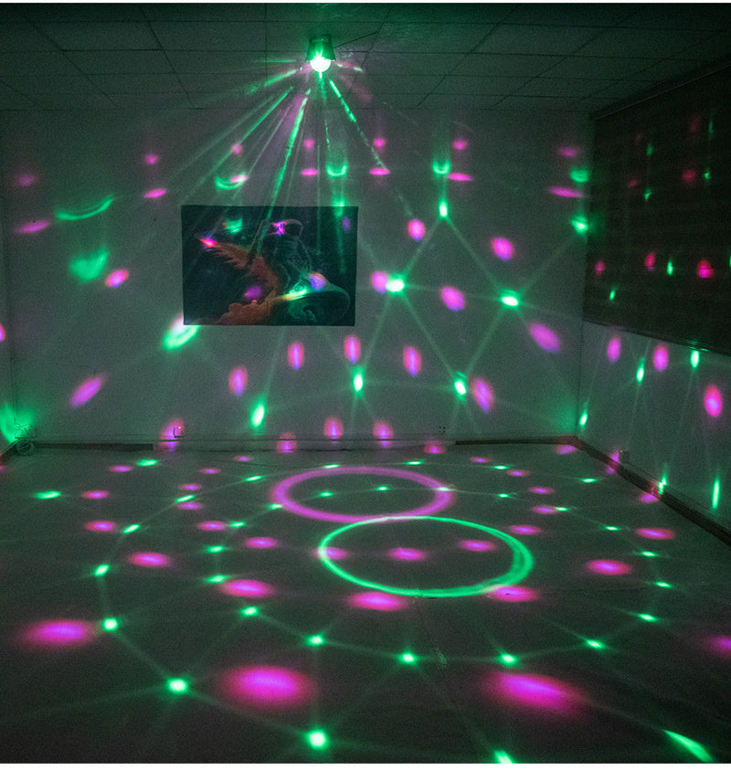 RGB LED Stage Light with Sound Activated Disco Ball Effect Light for KTV, Home Party & Events