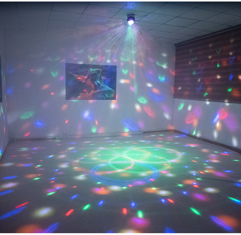 RGB LED Stage Light with Sound Activated Disco Ball Effect Light for KTV, Home Party & Events