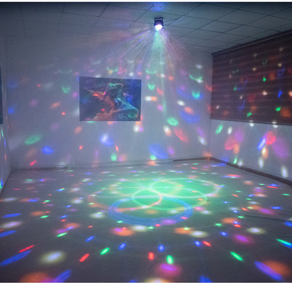 RGB LED Stage Light with Sound Activated Disco Ball Effect Light for KTV, Home Party & Events