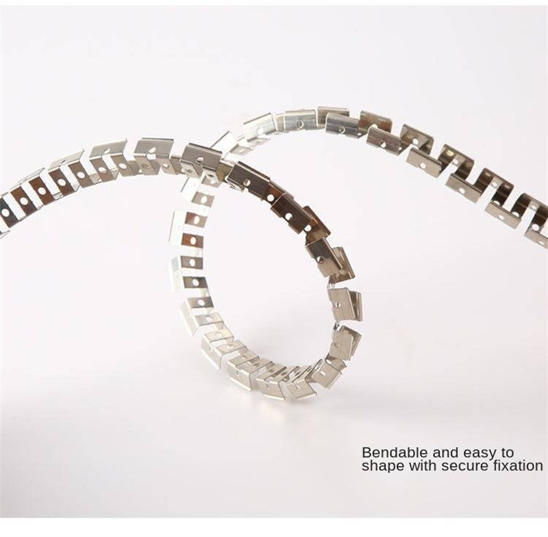 Flexible 202 Stainless Steel LED Neon Strip Mounting Track – Bendable Skeleton Framework for Flat Silicone Neon Lights