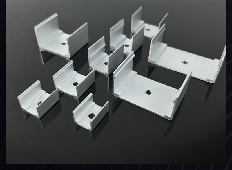 6063 Aluminum LED Strip Mounting Clips for Silicone Neon Lights