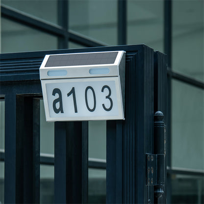 Solar Address Light – Bright LED House Number Lamp for Garage, Gate, Patio & Outdoor Walls