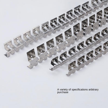 Flexible 202 Stainless Steel LED Neon Strip Mounting Track – Bendable Skeleton Framework for Flat Silicone Neon Lights