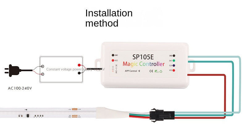10mm RGBIC COB LED Light Strip – Programmable Chasing Flow Effect, Dotless Ambient Tape Lighting for DIY, or Home Decor.