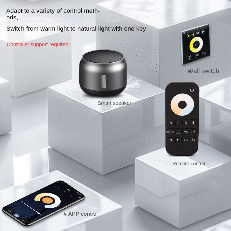 10mm Waterproof CCT COB LED Strip – Outdoor Safe, Flame-Retardant Ambient Lighting