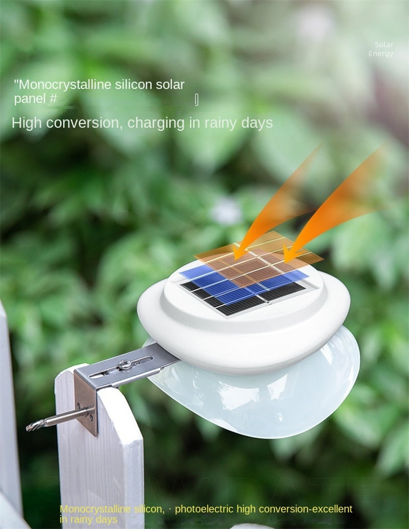 IP65 waterproof solar garden lamp in rain