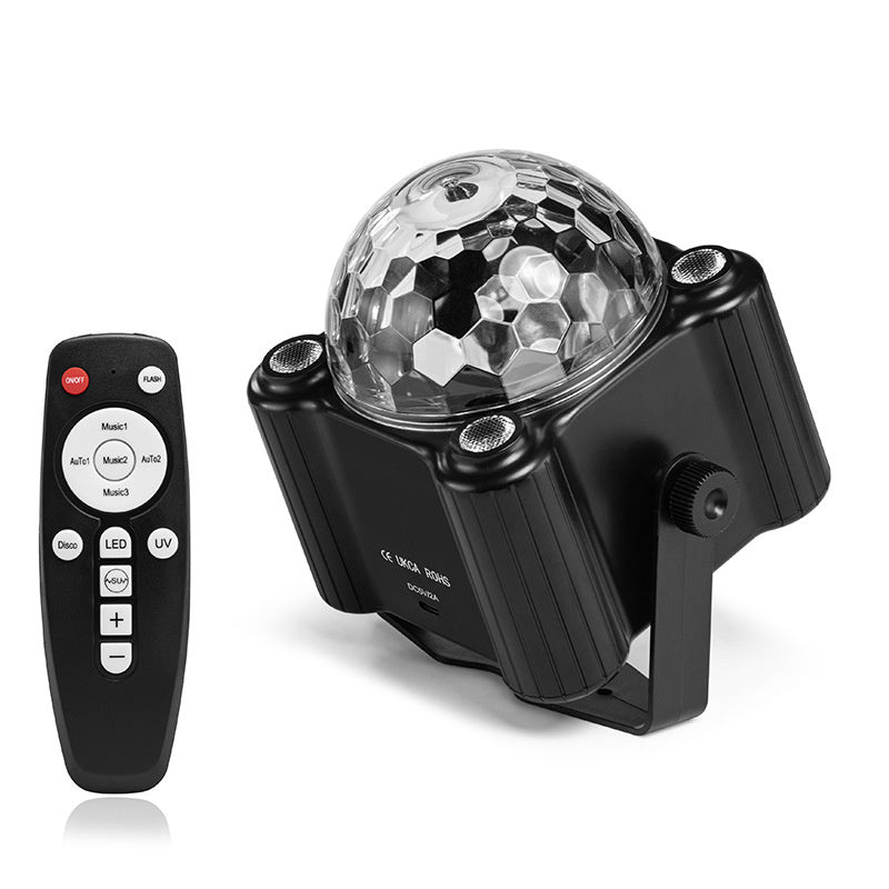 RGB LED Stage Light with Sound Activated Disco Ball Effect Light for KTV, Home Party & Events