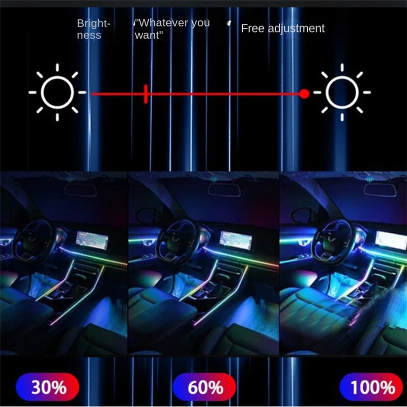 Music Rhythm RGB Car Ambient Light USB Sound-Control Multi-Color Atmosphere Lamp