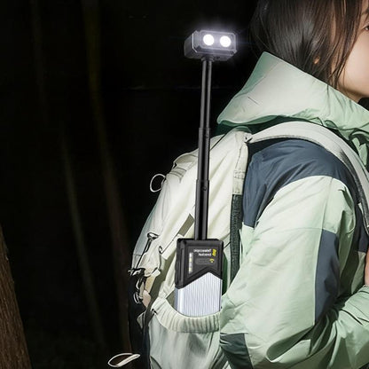 180° Rotatable Retractable Magnetic LED Work Light – Ultimate Hands-Free Flashlight for Camping & Outdoor Repairs