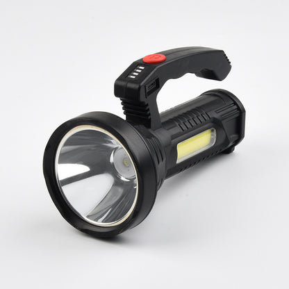 Rechargeable High-Power LED Spotlight – Long-Range Beam + Side Light for Outdoor, Emergency, and Camping Use  🔋 Ultra-bright. Ultra-reliable. Always ready