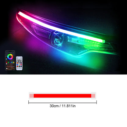 RGB Dynamic Flow Car LED Light Strip – Smart APP-Controlled Turn Signal & Ambient Lighting