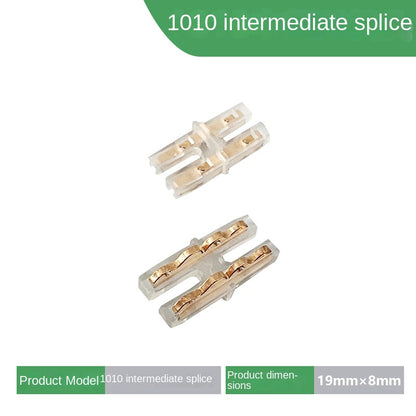 5V / 12V / 24V 2-Pin LED Strip Jumper Wires Solderless Led Strip Connectors for 5mm, 8mm and 10mm COB/SMD LED strips