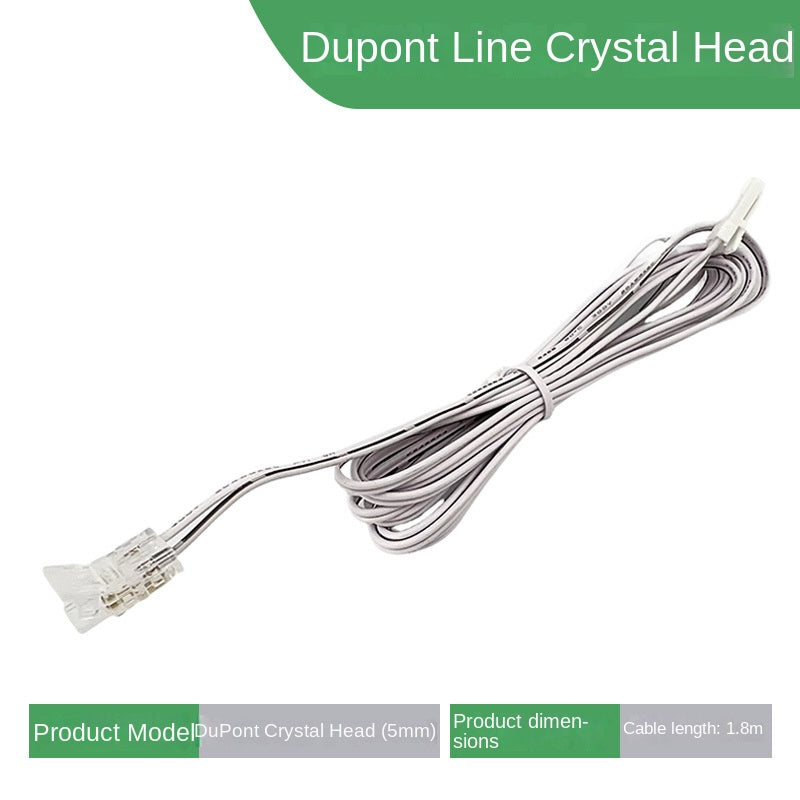 5V / 12V / 24V 2-Pin LED Strip Jumper Wires Solderless Led Strip Connectors for 5mm, 8mm and 10mm COB/SMD LED strips