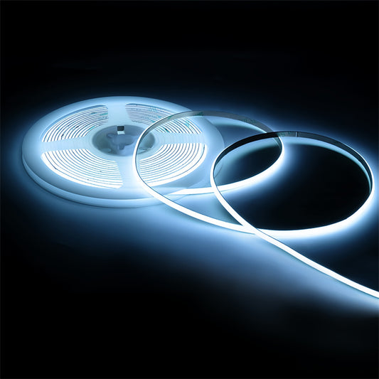 4mm Ultra-Narrow COB LED Strip – 15000K Cool Glow, Flicker-Free, Flexible Ambient Light