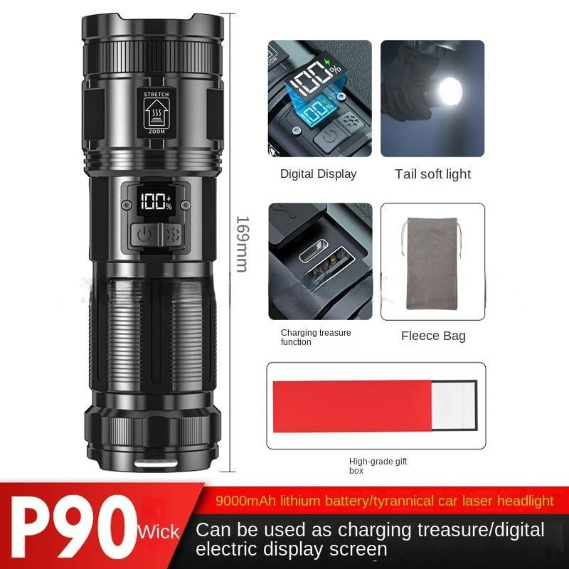 All-Terrain Multi-Function High-Power Flashlight — Built for Night Fishing, Hiking, Search & Rescue