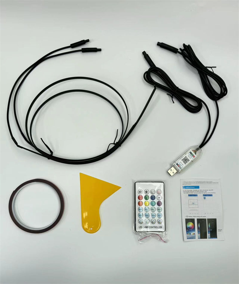 Music Rhythm RGB Car Ambient Light USB Sound-Control Multi-Color Atmosphere Lamp