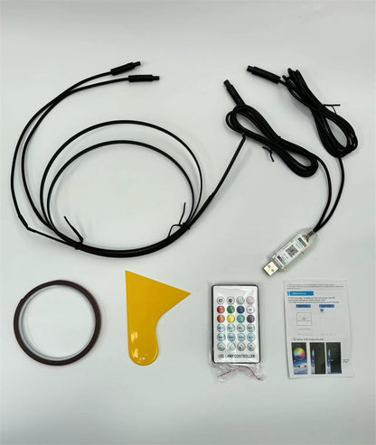 Music Rhythm RGB Car Ambient Light USB Sound-Control Multi-Color Atmosphere Lamp