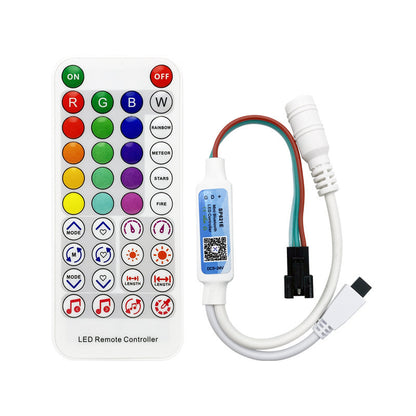 Mini Bluetooth LED Controller – RGBIC Music Sync & APP Control for Addressable LED Strip Lights