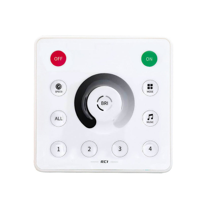 Bluetooth Music LED Controller – 5-in-1 RGB/RGBW LED Dimmer with PWM & SPI, Smart App Control for Colorful Light Strips