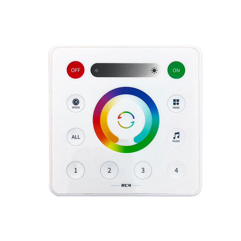 Bluetooth Music LED Controller – 5-in-1 RGB/RGBW LED Dimmer with PWM & SPI, Smart App Control for Colorful Light Strips