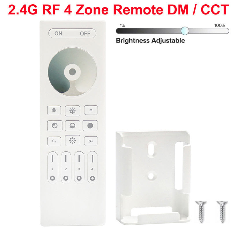 2.4G Wireless LED Dimmer Controller RGB/RGBWC Smart Group Control Touch Panel for Colorful LED Strip Lights