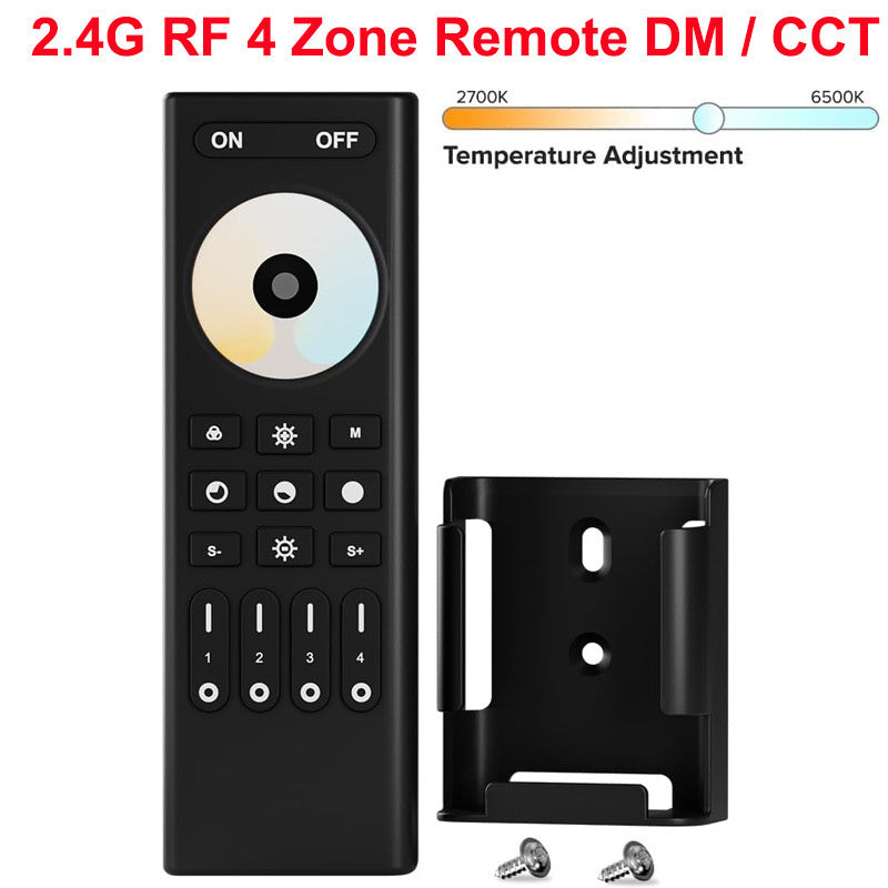 2.4G Wireless LED Dimmer Controller RGB/RGBWC Smart Group Control Touch Panel for Colorful LED Strip Lights
