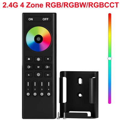 2.4G Wireless LED Dimmer Controller RGB/RGBWC Smart Group Control Touch Panel for Colorful LED Strip Lights