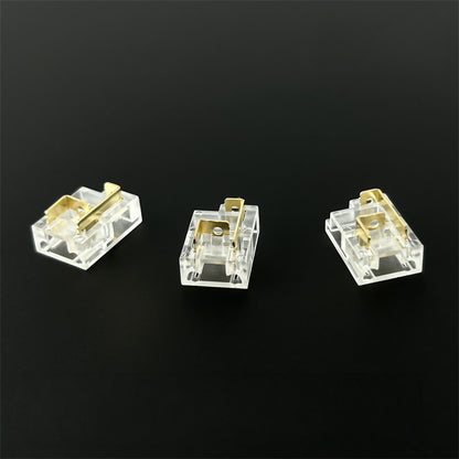 Plier-Crimp Crystal Solderless Quick LED Strip Connectors – Ultra-Thin Gapless Corner & Extension Clips