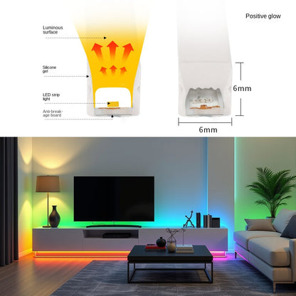 0306/0606 Silicone Neon RGBIC LED Strip Light – Side & Top Emitting IP65 Waterproof Dreamcolor Lighting