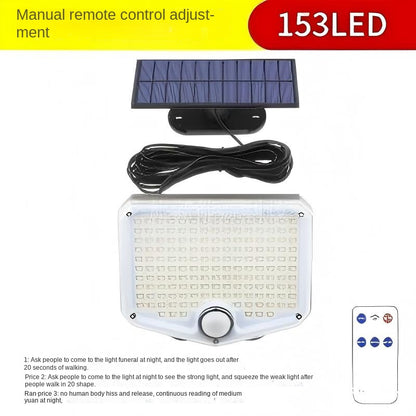 Ultra-Bright LED Solar Motion Sensor Light  IP65 Waterproof Split-Design Garden Wall Lamp