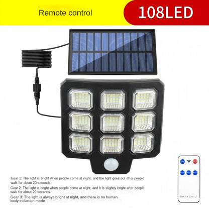 Ultra-Bright LED Solar Motion Sensor Light  IP65 Waterproof Split-Design Garden Wall Lamp