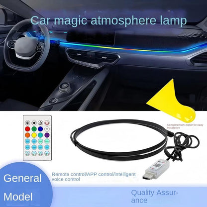Music Rhythm RGB Car Ambient Light USB Sound-Control Multi-Color Atmosphere Lamp