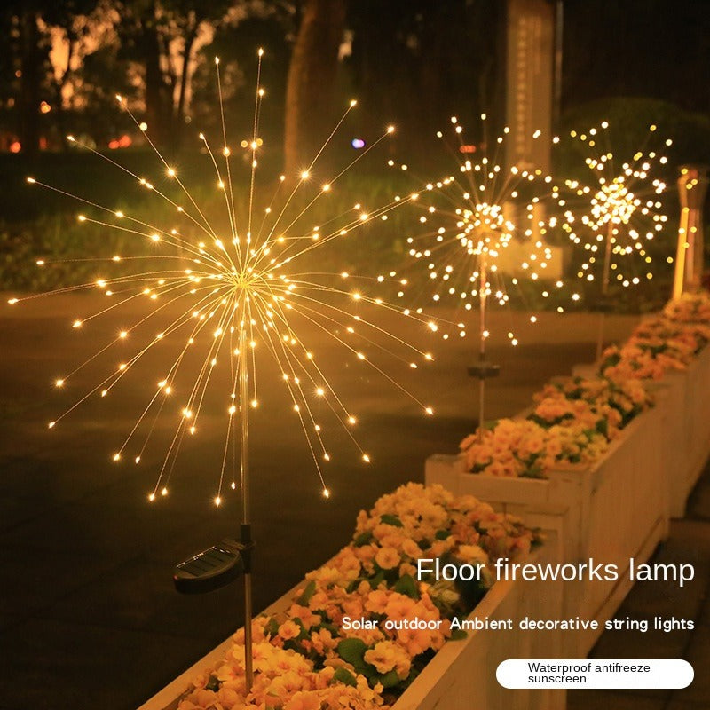 Solar Firework Garden Lights – Waterproof DIY Dandelion & Starburst Stakes