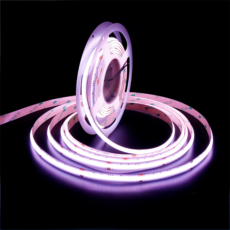 COB LED Strip Light – RGB Color-Chasing Waterfall Effects