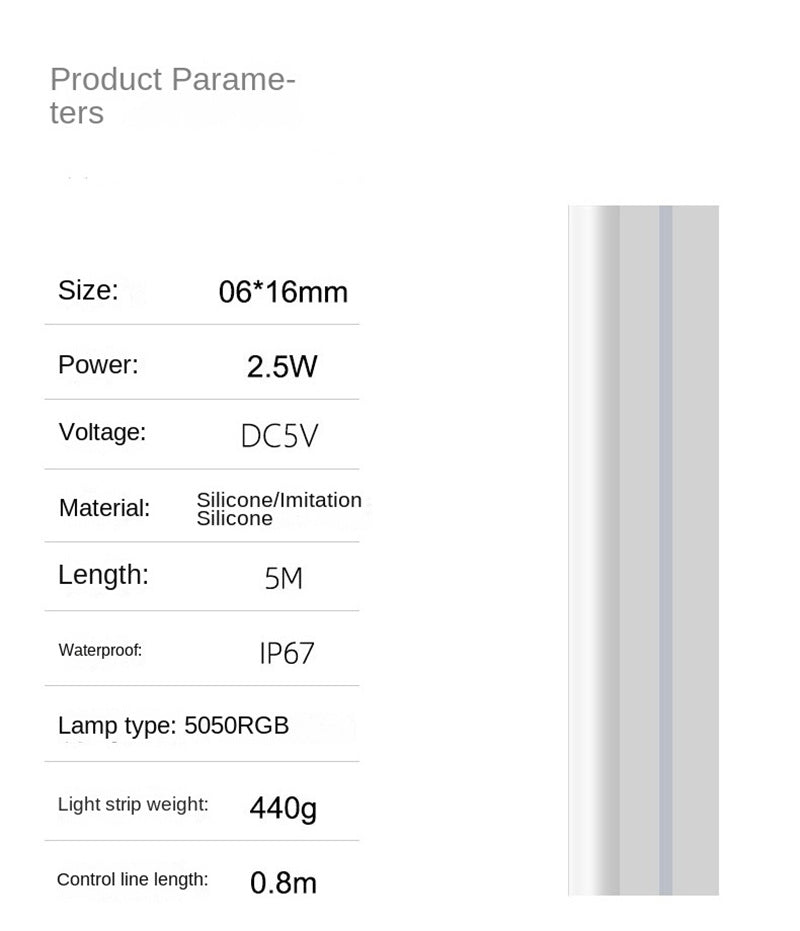 Bluetooth APP controlled neon LED strip