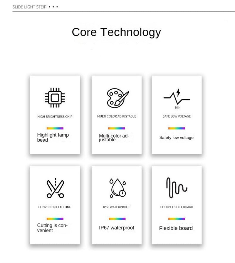 flowing chasing RGB neon light strip