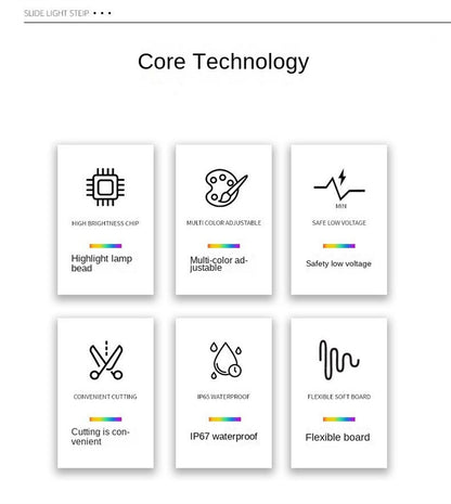 flowing chasing RGB neon light strip