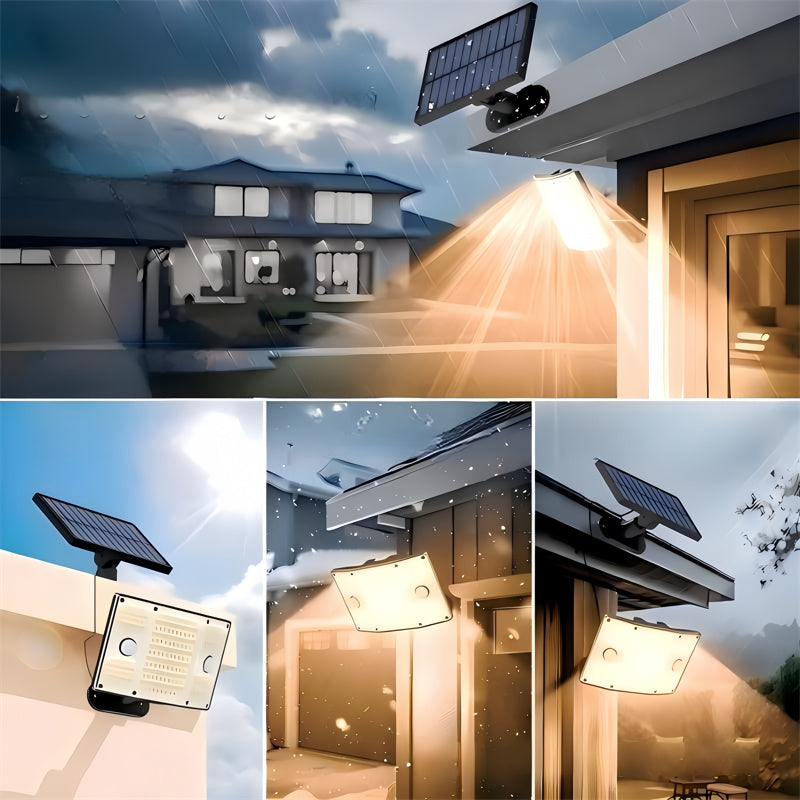 Ultra-Bright LED Solar Motion Sensor Light  IP65 Waterproof Split-Design Garden Wall Lamp