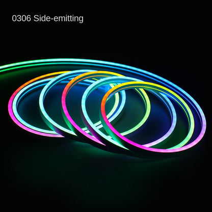 0306/0606 Silicone Neon RGBIC LED Strip Light – Side & Top Emitting IP65 Waterproof Dreamcolor Lighting