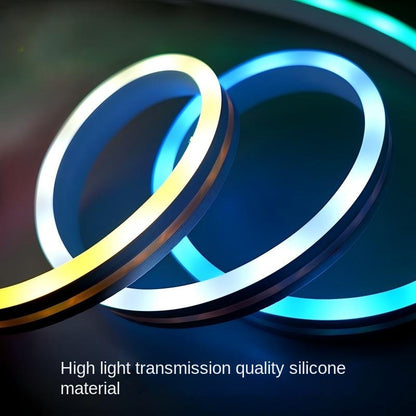 5V Bluetooth APP RGB Neon LED Strip – Music Sync, Outdoor Rain-Resistant Flexible Flow Light