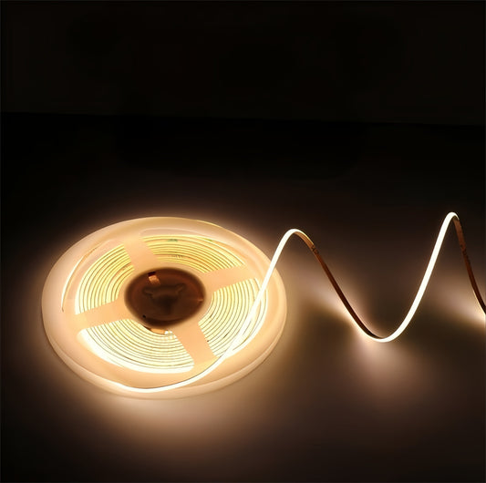 2.7mm COB LED Strip – Ultra-Slim, Soft White, 480 LEDs/m, Flicker-Free Accent Light  🔦 Perfect for fine detail lighting, compact designs, and smooth ambient glow