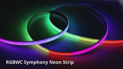 15mm 5-in-1 RGB+CCT Neon LED Strip Light – Flowing, Chasing, and Color-Tunable Magic 🌈