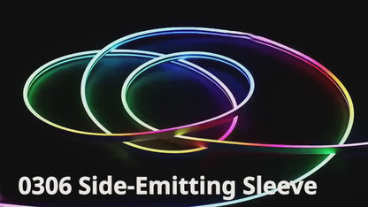 0306/0606 Silicone Neon RGBIC LED Strip Light – Side & Top Emitting IP65 Waterproof Dreamcolor Lighting