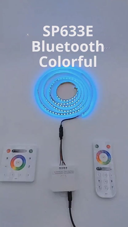 Smart Bluetooth RGB LED Controller – App-Controlled RGB Light Strip Dimmer for 5V/12V/24V