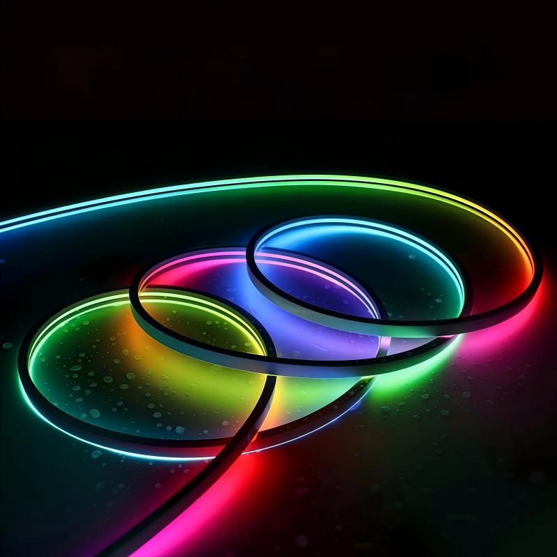 0306/0606 Silicone Neon RGBIC LED Strip Light – Side & Top Emitting IP65 Waterproof Dreamcolor Lighting