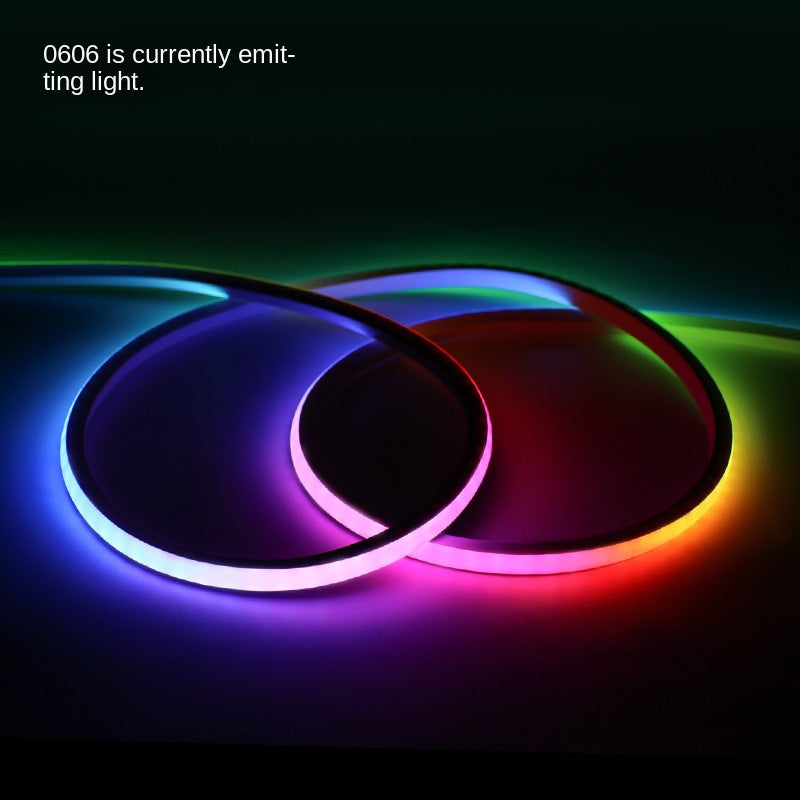 0306/0606 Silicone Neon RGBIC LED Strip Light – Side & Top Emitting IP65 Waterproof Dreamcolor Lighting
