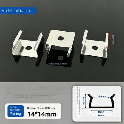 201 Stainless Steel LED Strip Mounting Clips – Outdoor Light Strip Fixing Brackets